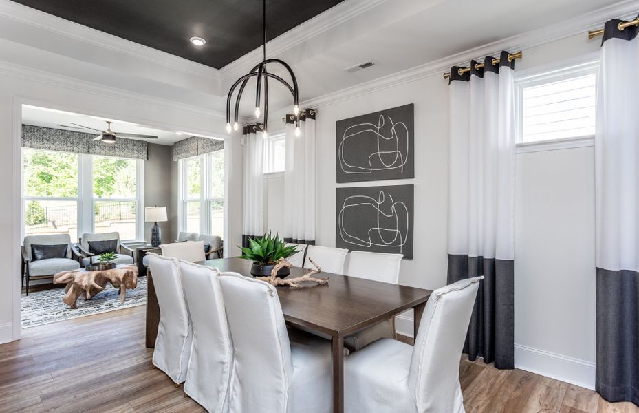 Representative furnished interior of a home built from the Palmary by Del Webb in Carolina Riverside, Belmont (Image 25).