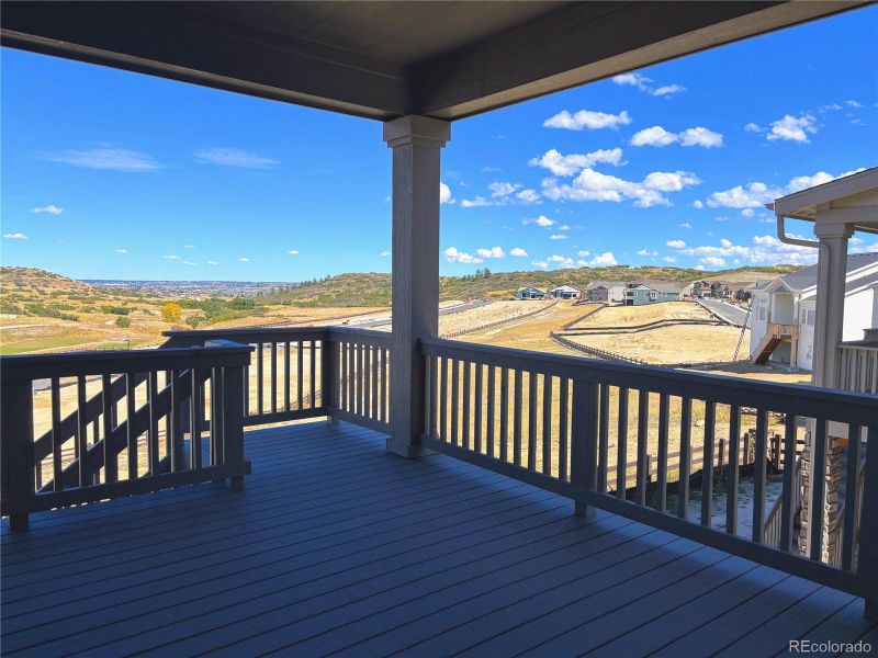 Exterior details and patio area of a home in Macanta: The Grand Collection, Castle Rock (Image 2).