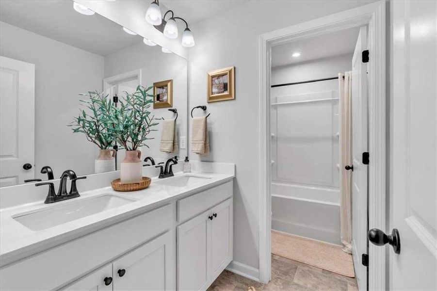 Furnished interior view inside a new home in The Reserve at Chapel Hill Phase II, Douglasville (Image 3).