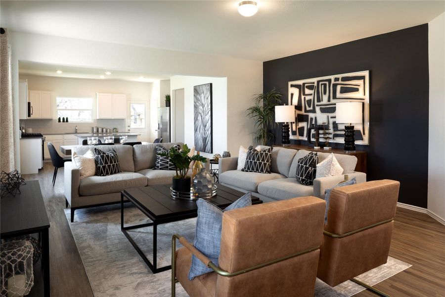 Furnished interior view inside a new home in Meadowlark Preserve, Pflugerville (Image 5).
