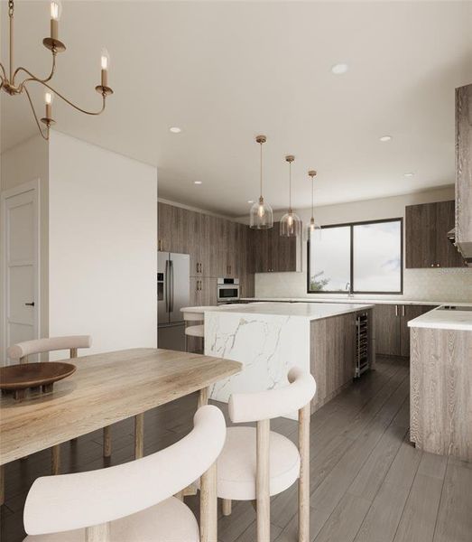 Furnished interior view inside a new home in , St. Petersburg (Image 9).