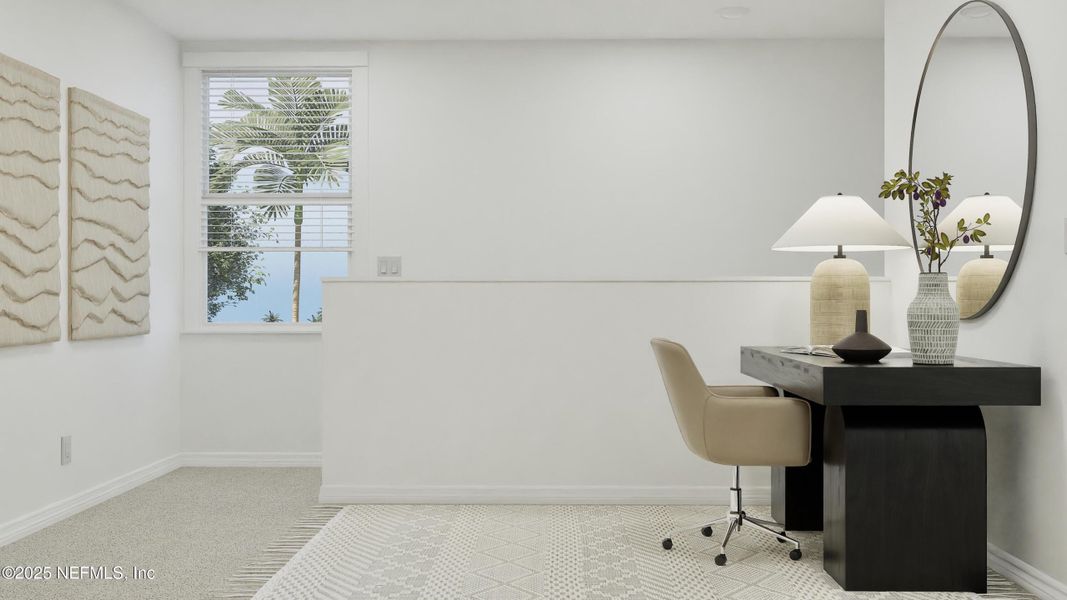 Furnished interior view inside a new home in Hardwick Farms, Jacksonville (Image 18).