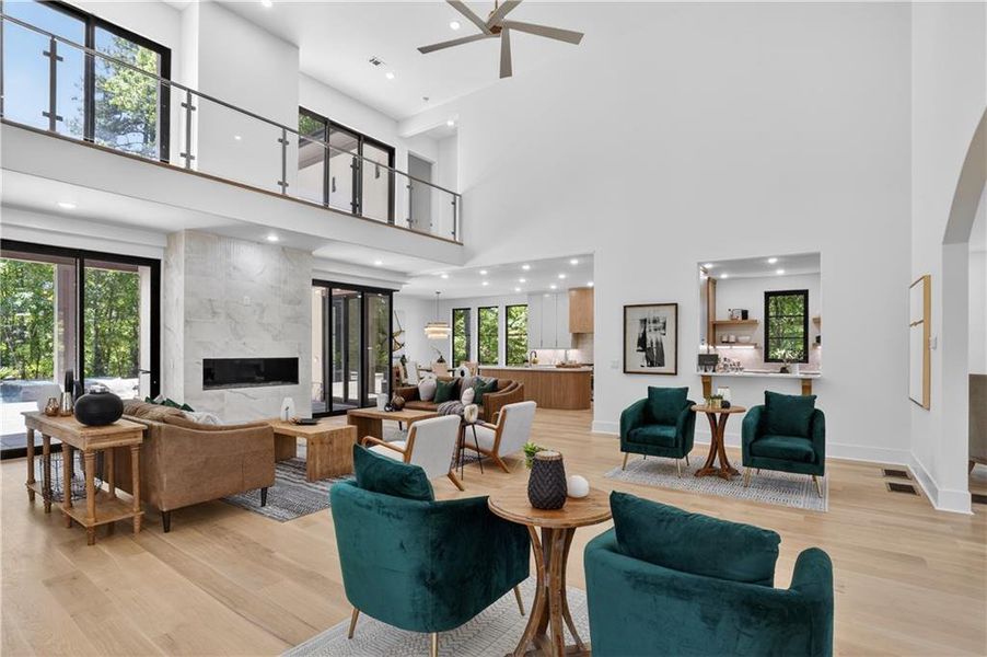 Furnished interior view inside a new home in , Alpharetta (Image 59).