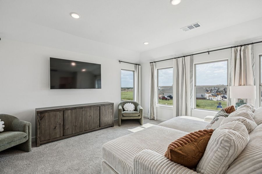 Game Room in the Trinity home plan by Trophy Signature Homes – REPRESENTATIVE PHOTO