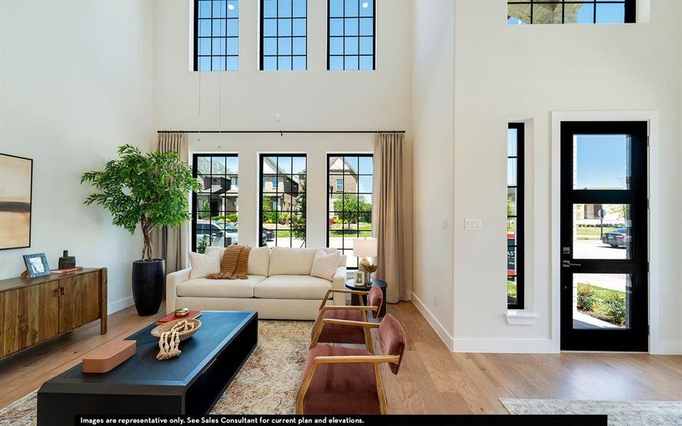 Furnished interior view inside a new home in Craig Ranch, McKinney (Image 10).