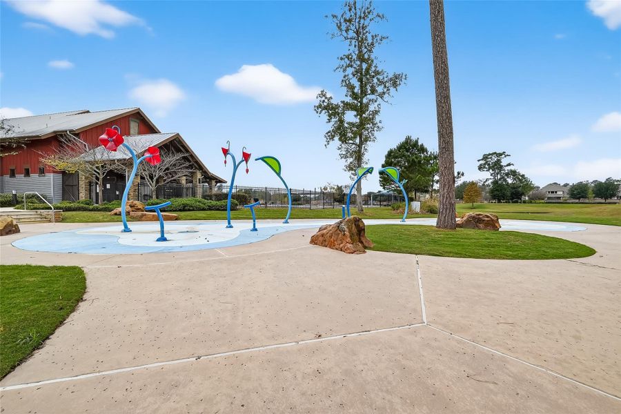 Splash pad for when you want to cool off but not swim