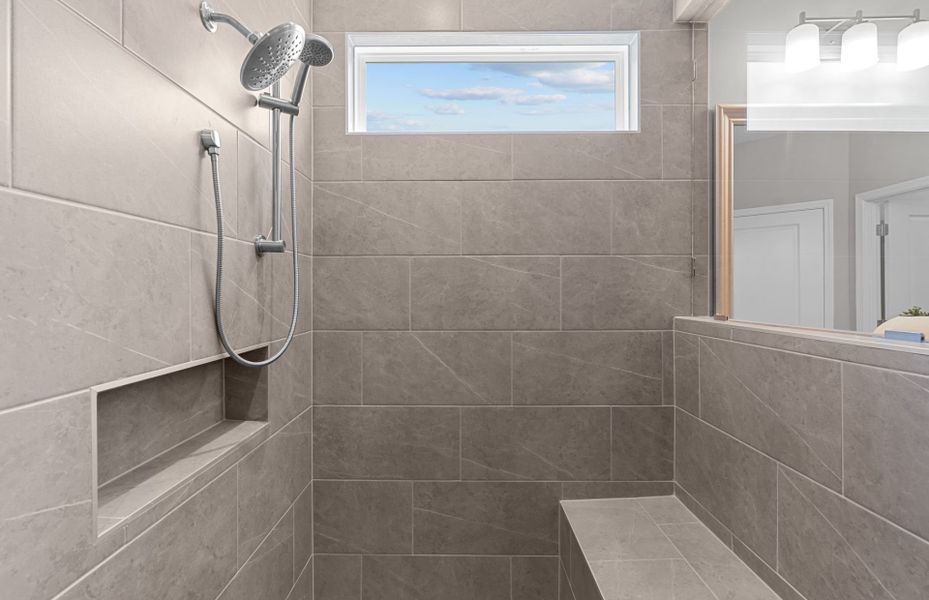 Spacious Owner's Bath with Zero-Entry Shower Spacious Owner's Bath with Zero-Entry Shower