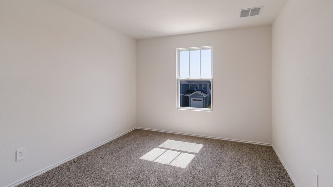 Representative unfurnished interior of a home built from the The Ivory by D.R. Horton in Marigold, Kyle (Image 18). Representative unfurnished interior of a home built from the The Ivory by D.R. Horton in Marigold, Kyle (Image 18).
