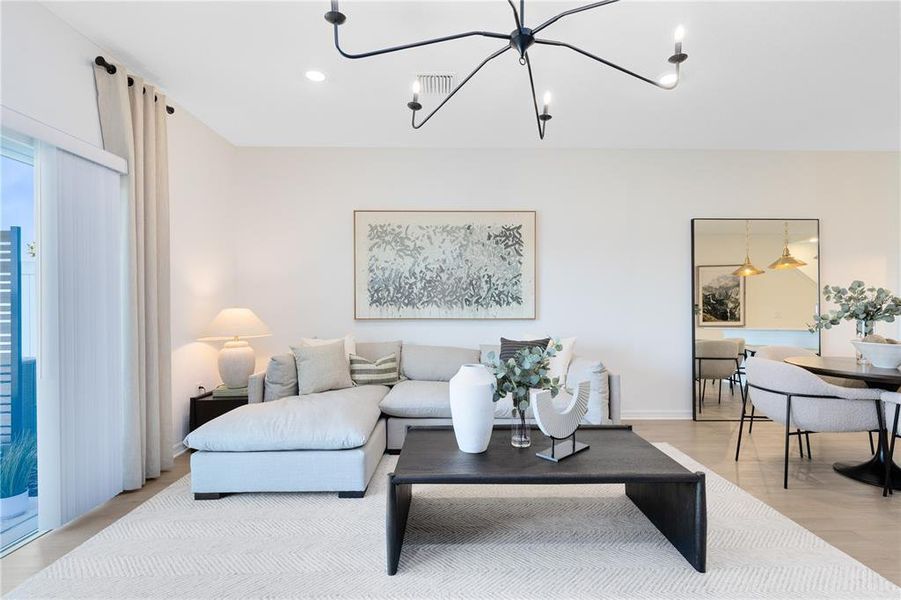 Furnished interior view inside a new home in , Davenport (Image 5).