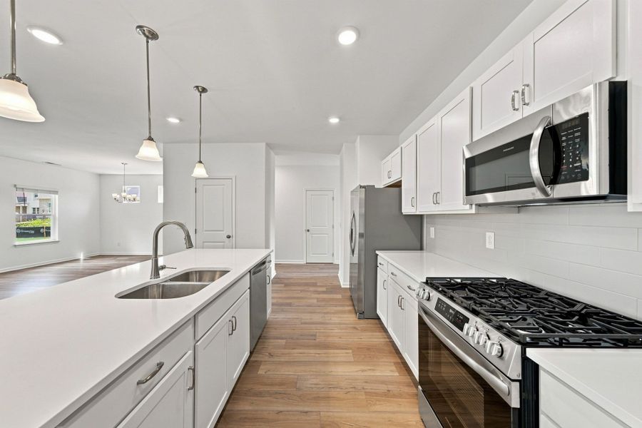 Furnished interior view inside a new home in The Oaks, Clarksville (Image 8).