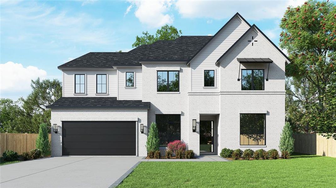 Exterior rendering of the home