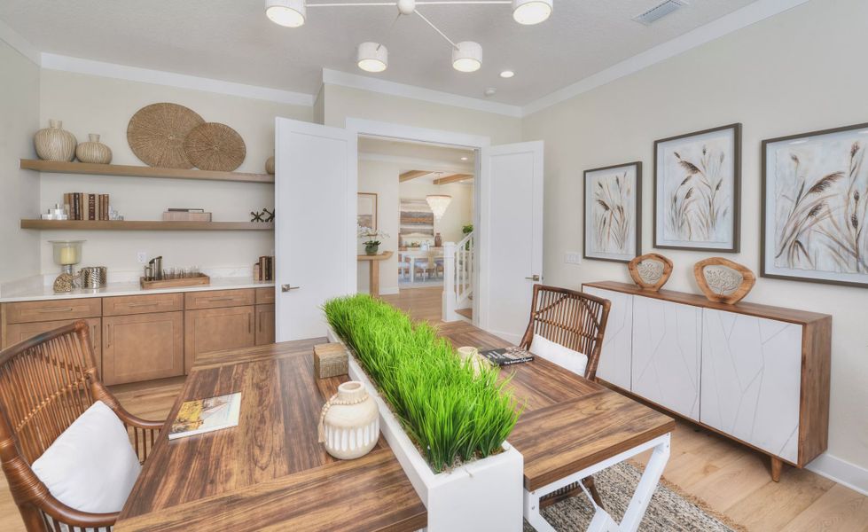 Furnished interior view inside a new home in Tidewater, Jacksonville (Image 33).