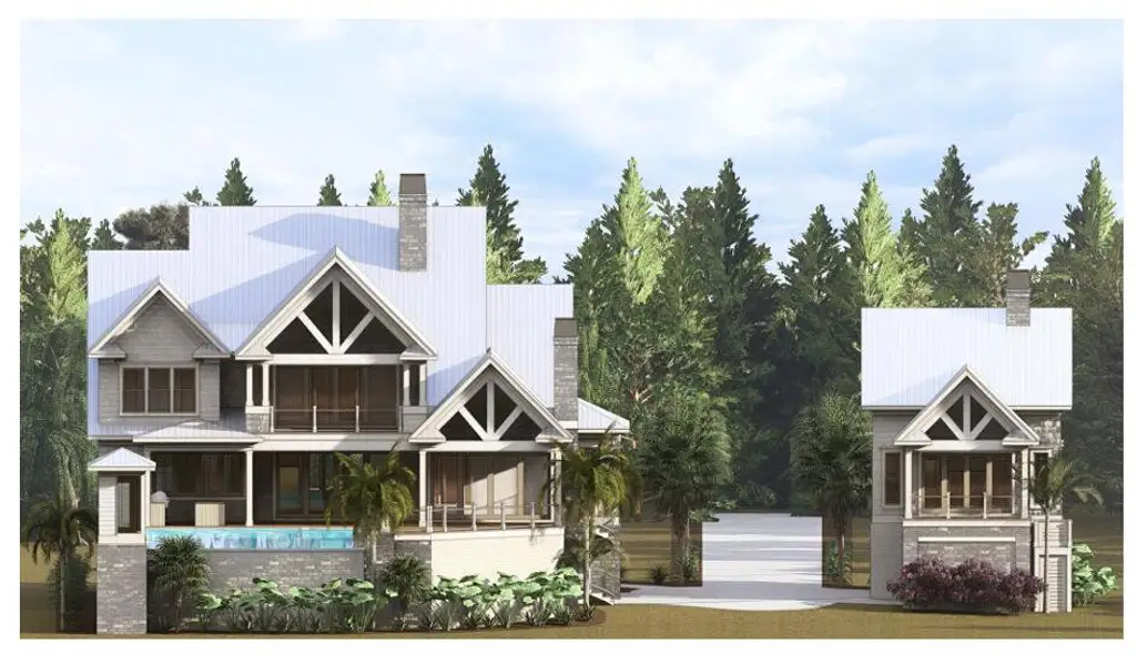 Exterior rendering of this home design in , Charleston, SC (Image 3).