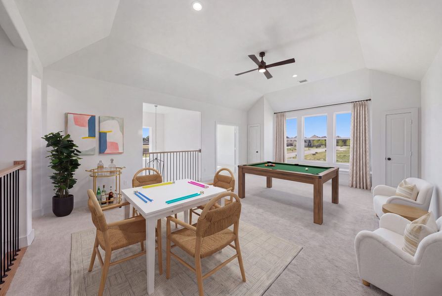 Furnished interior view inside a new home in Custer Ridge Estates, Allen (Image 20).