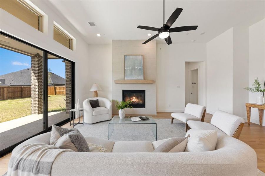 Memories are waiting to be made when the entire family gathers round your beautiful new family room fireplace!