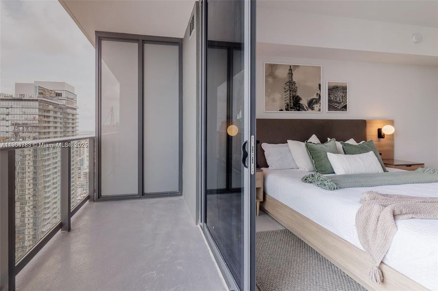 Furnished interior view inside a new home in , Miami (Image 26).