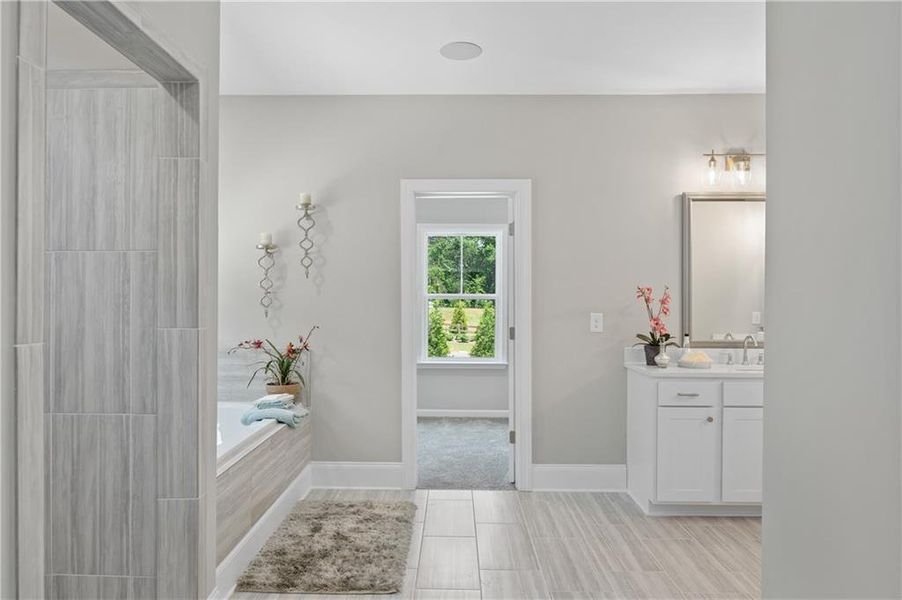 Furnished interior view inside a new home in , Cumming (Image 31).