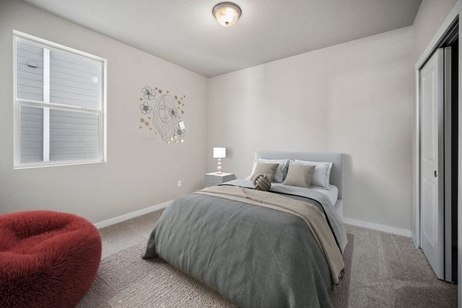 Furnished interior view inside a new home in The Glen-12, Colorado Springs (Image 7). Furnished interior view inside a new home in The Glen-12, Colorado Springs (Image 7).