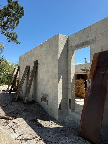 In-progress construction of a new home in , Sarasota, FL (Image 5).