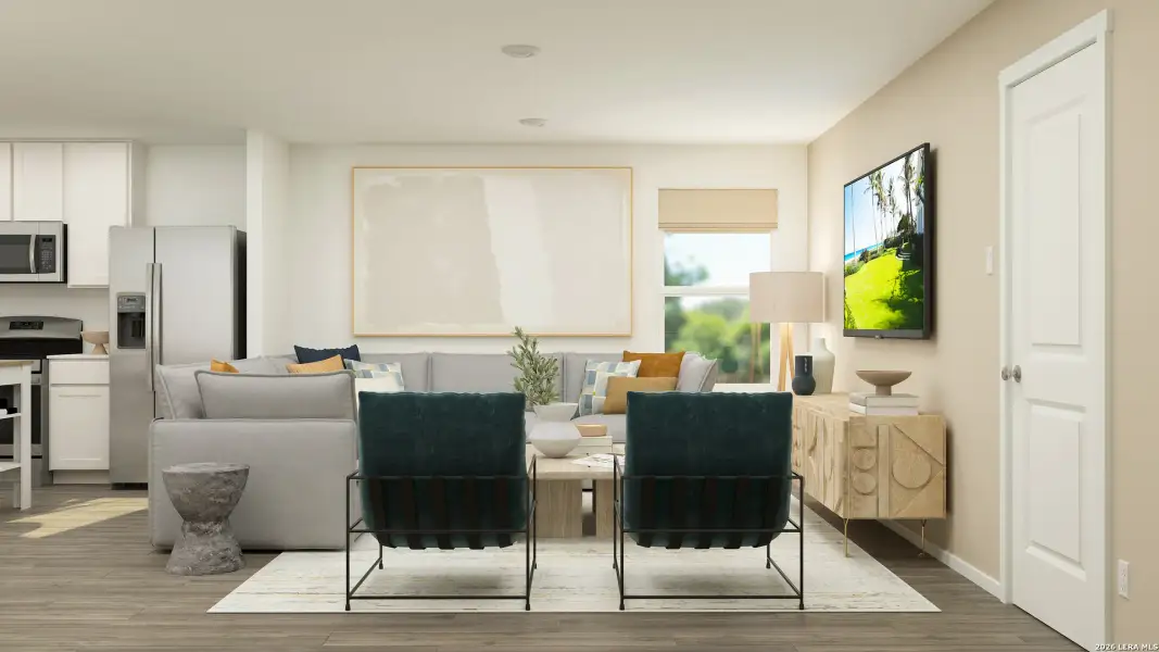 Furnished interior view inside a new home in Espada, San Antonio (Image 13).
