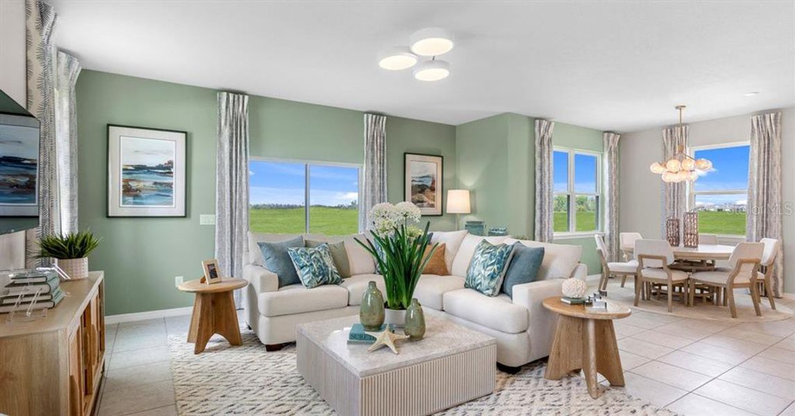 Furnished interior view inside a new home in Oakfield Trails, Parrish (Image 18).