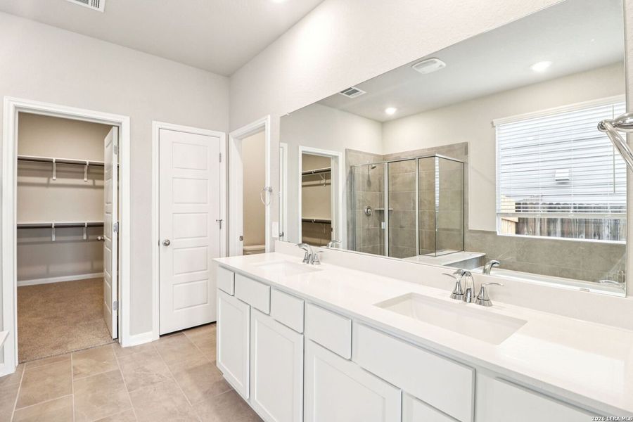 Furnished interior view inside a new home in Estancia Ranch - Classic Series, San Antonio (Image 6).