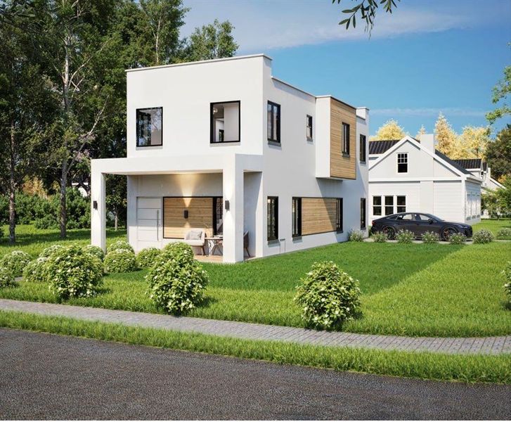 Front exterior of a new home in , St. Petersburg, FL, highlighting curb appeal (Image 2). Front exterior of a new home in , St. Petersburg, FL, highlighting curb appeal (Image 2).