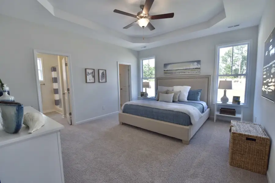 Furnished interior view inside a new home in Parkwood Estates, Leland (Image 11).