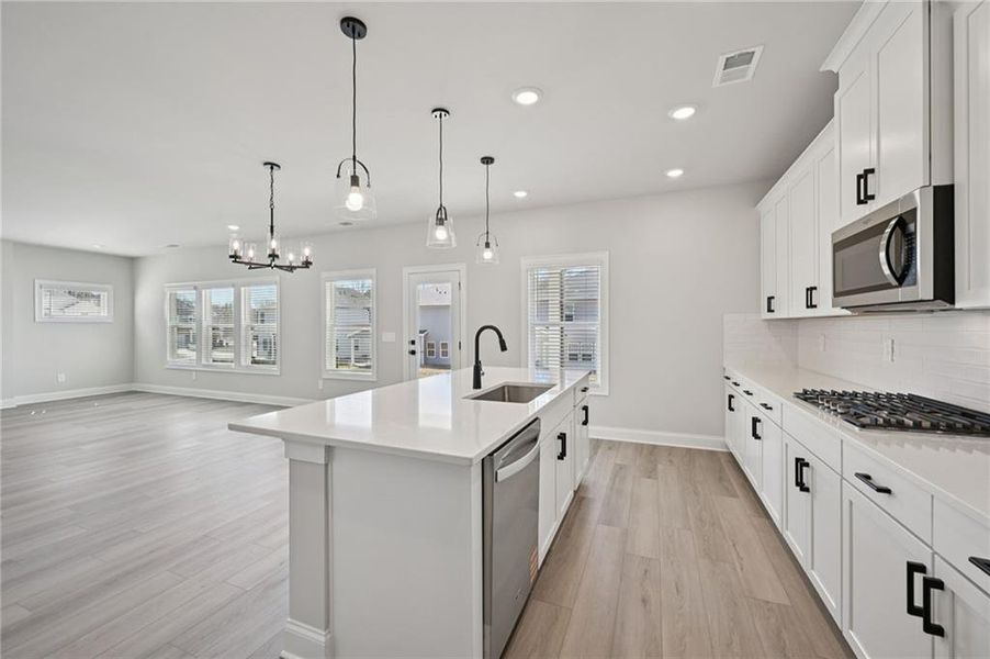 Furnished interior view inside a new home in , Braselton (Image 10).