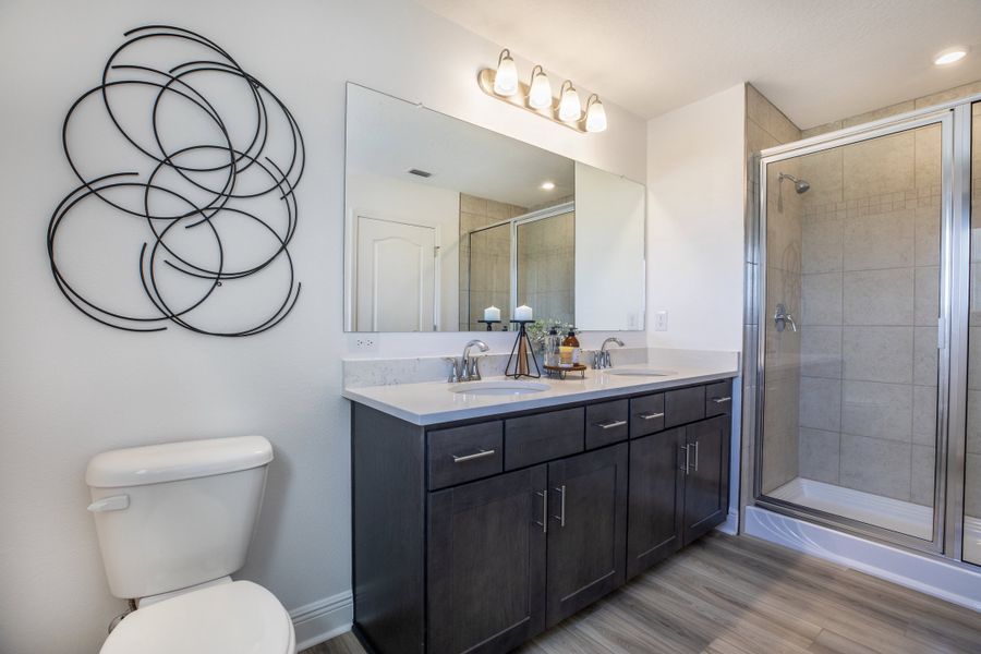 Furnished interior view inside a new home in Mirada, San Antonio (Image 36).