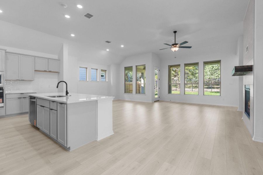 Open concept floorplan