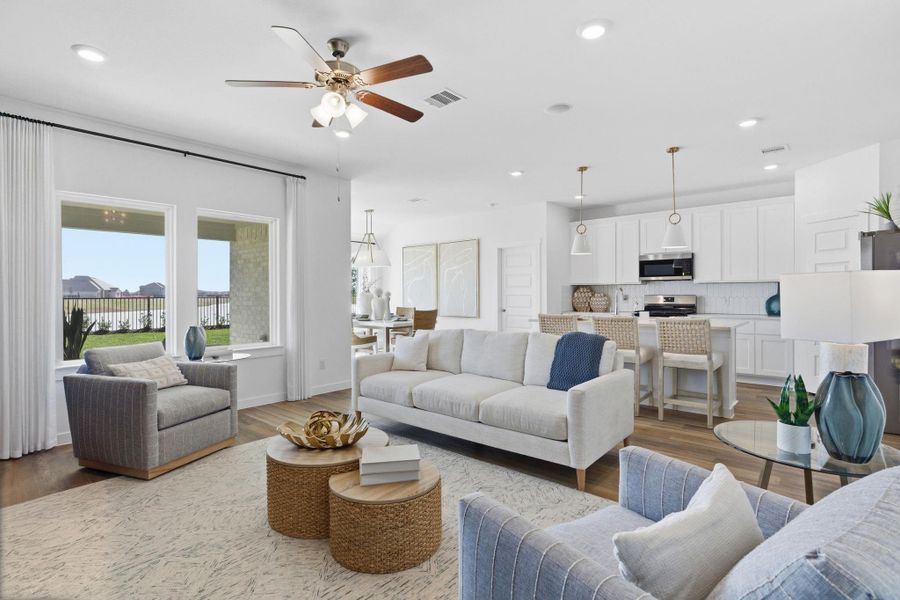 Furnished interior view inside a new home in Westland Ranch 50' Homesites, League City (Image 5).