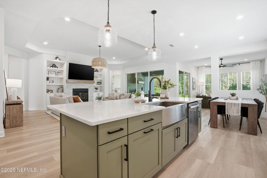 Furnished interior view inside a new home in Palm Crest at Seabrook, Ponte Vedra (Image 9).