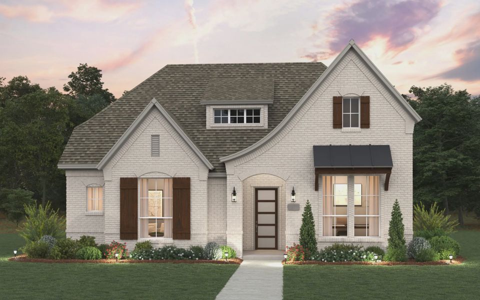 Representative exterior photo of a completed home built from the Almira by Chesmar Homes in The Grove Frisco, Frisco, TX (Image 4).