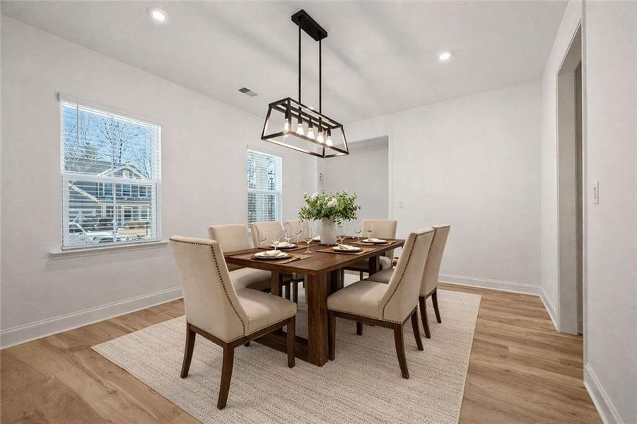 Furnished interior view inside a new home in , Cumming (Image 23).