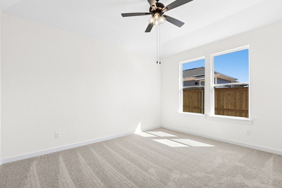 Spacious, unfurnished interior of a new home in Mayfair, New Braunfels (Image 18). Spacious, unfurnished interior of a new home in Mayfair, New Braunfels (Image 18).