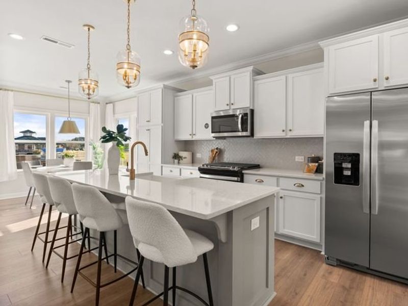 Representative furnished interior of a home built from the Montcrest by True Homes in Whispering Hills, Locust (Image 5).