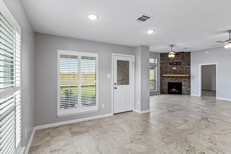 Spacious, unfurnished interior of a new home in , League City (Image 14). Spacious, unfurnished interior of a new home in , League City (Image 14).