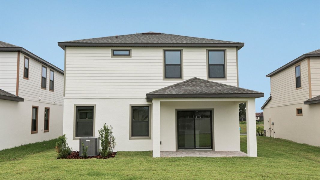 Representative exterior photo of a completed home built from the Ponte Vedra by DRB Homes in Grasslands West, Lakeland, FL (Image 23).