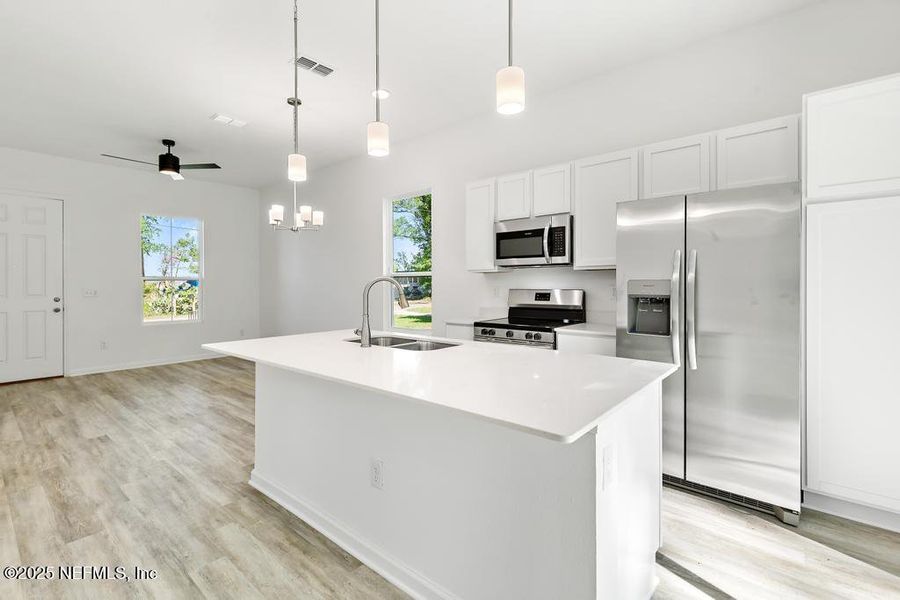 Furnished interior view inside a new home in , Jacksonville (Image 14). Furnished interior view inside a new home in , Jacksonville (Image 14).