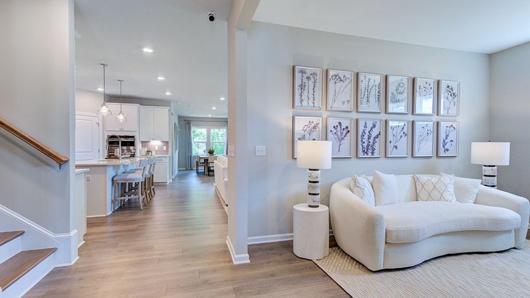 Representative furnished interior of a home built from the Newport by Taylor Morrison in Hidden Creek, Cary (Image 5).