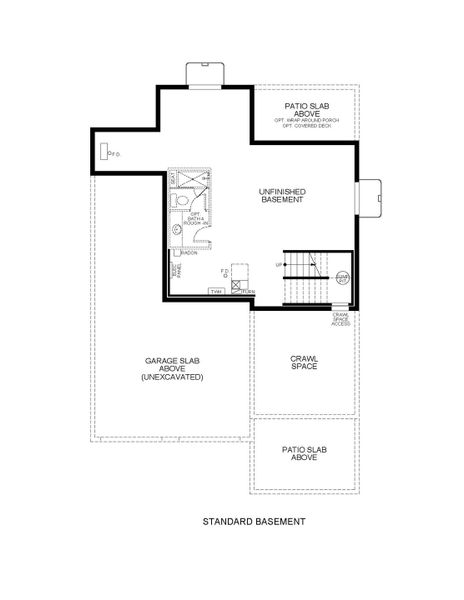 2D floor plan layout for the 6230 by Scott Felder Homes in Westerly, Erie, CO (Image 5).