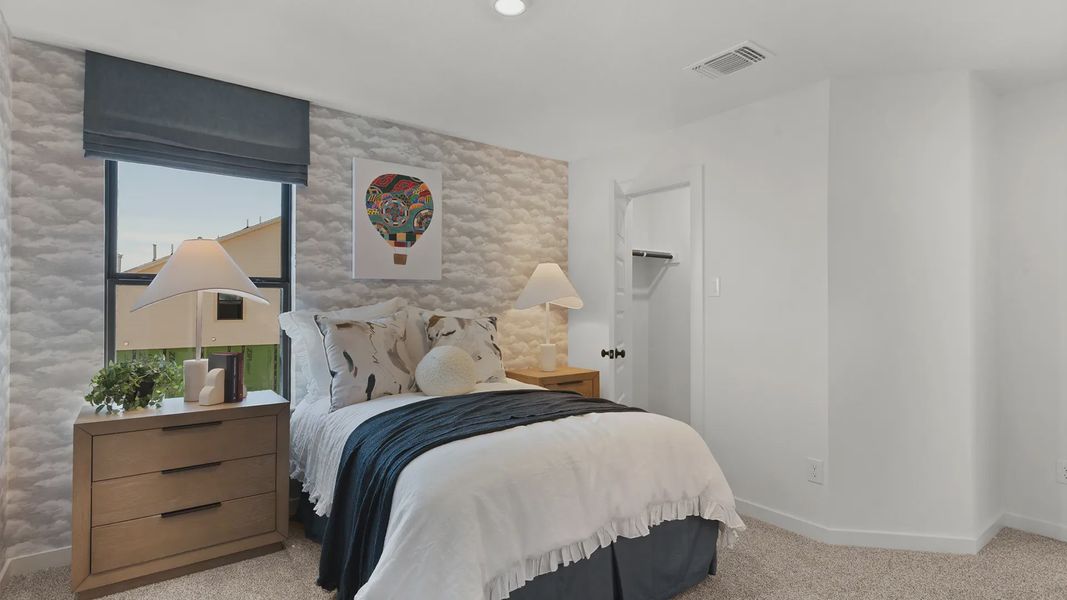 Furnished interior view inside a new home in The Grove at Blackhawk, Pflugerville (Image 43). Furnished interior view inside a new home in The Grove at Blackhawk, Pflugerville (Image 43).