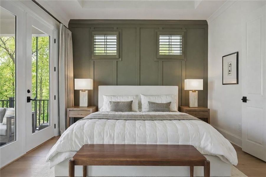Furnished interior view inside a new home in Waterside Single Family, Peachtree Corners (Image 18). Furnished interior view inside a new home in Waterside Single Family, Peachtree Corners (Image 18).