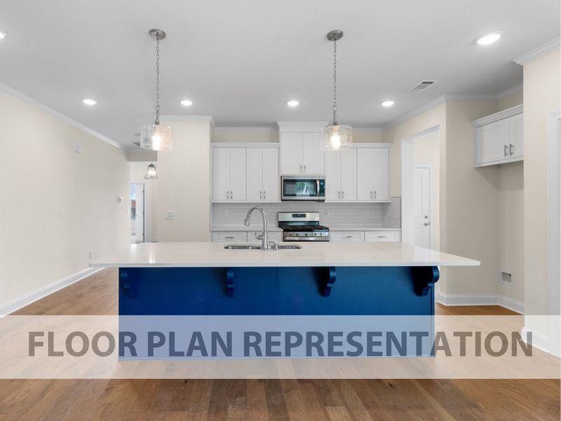 Furnished interior view inside a new home in Sinclair at Crawford Creek, Grovetown (Image 7).