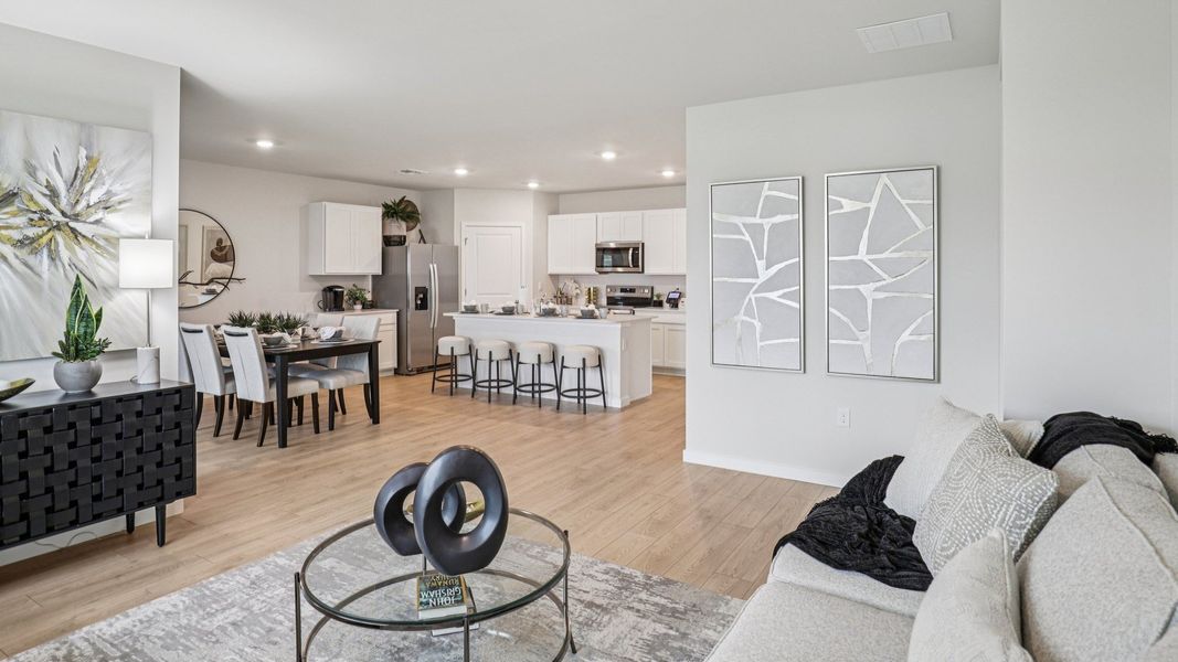 Furnished interior view inside a new home in Magnolia Landing Express, Fort Myers (Image 6).