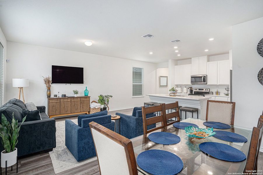 Furnished interior view inside a new home in Medina Crossing, Von Ormy (Image 7).