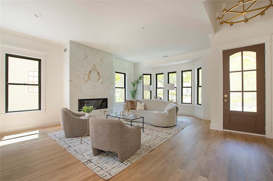 Furnished interior view inside a new home in , Dallas (Image 26). Furnished interior view inside a new home in , Dallas (Image 26).