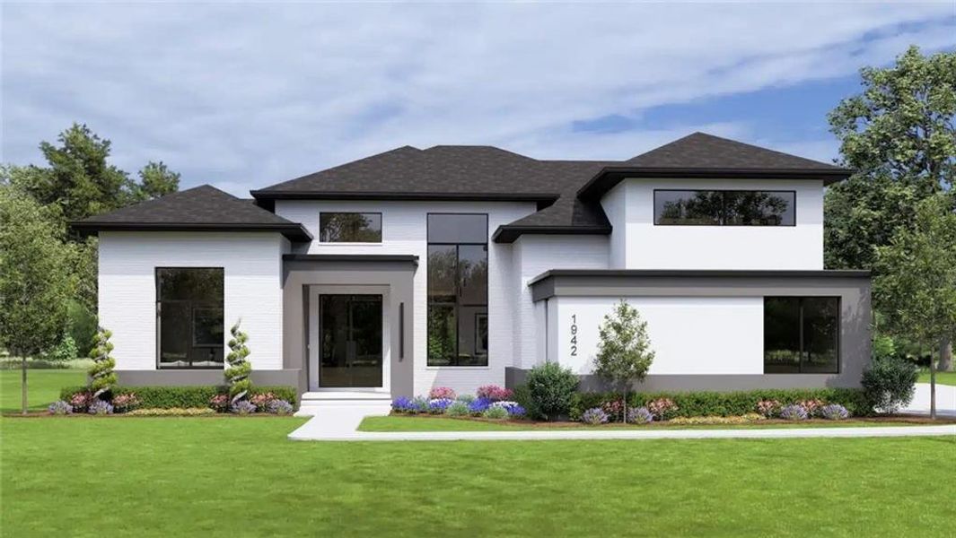 Front exterior of a new home in , Gainesville, GA, highlighting curb appeal (Image 2). Front exterior of a new home in , Gainesville, GA, highlighting curb appeal (Image 2).