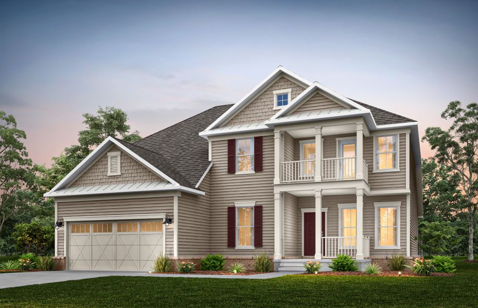 Representative exterior photo of a completed home built from the Vanderbilt by Pulte Homes in Indigo Bay, Myrtle Beach, SC (Image 23).